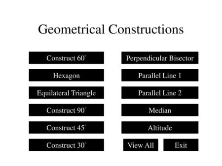 Geometrical Constructions