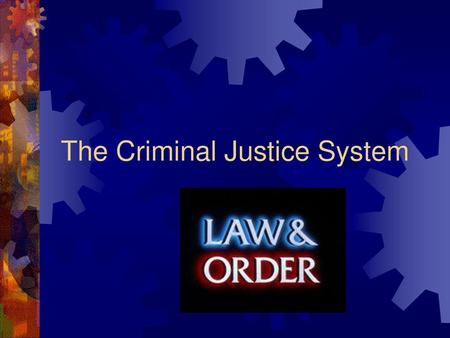 The Criminal Justice System