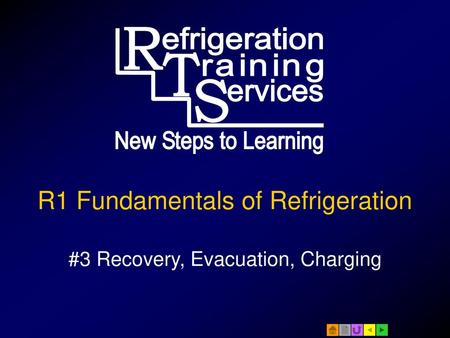 R1 Fundamentals of Refrigeration