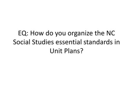 Why do students need instruction in the Social Studies?