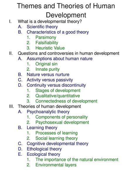 Themes and Theories of Human Development