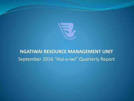 NGATIWAI RESOURCE MANAGEMENT UNIT