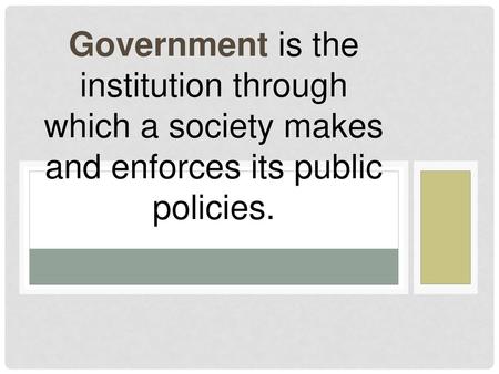 The state can be defined as having these four characteristics: