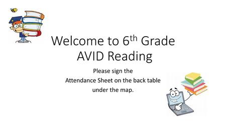 Welcome to 6th Grade AVID Reading