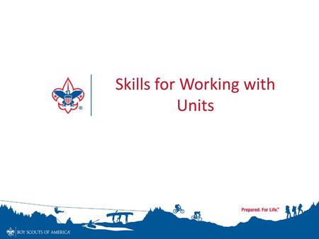 Skills for Working with Units