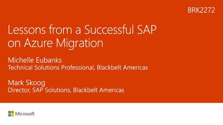 Lessons from a Successful SAP on Azure Migration