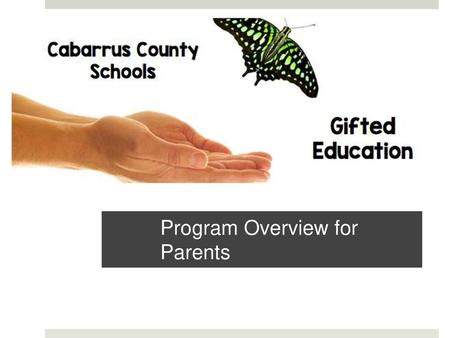 Program Overview for Parents