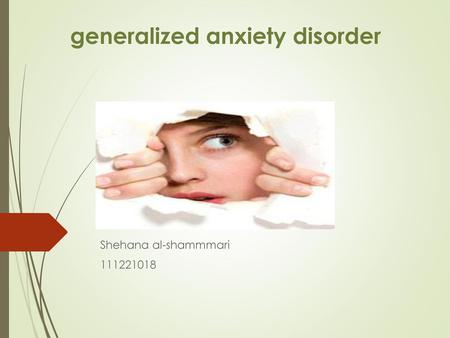 generalized anxiety disorder