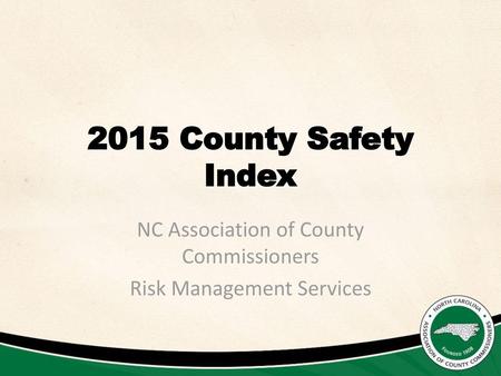 NC Association of County Commissioners Risk Management Services