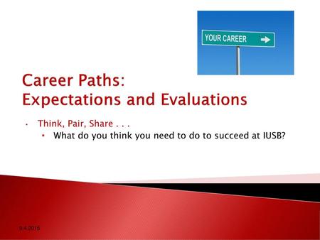 Career Paths: Expectations and Evaluations