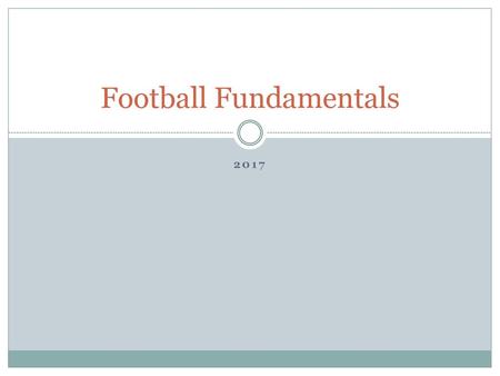 Football Fundamentals