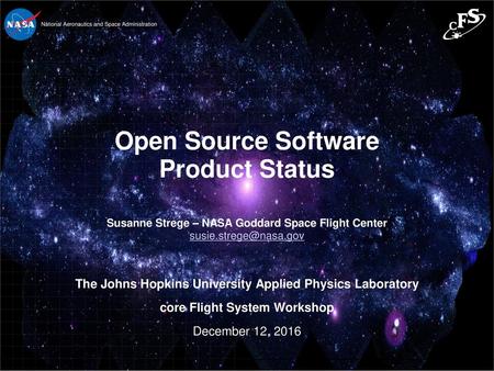 Open Source Software Product Status