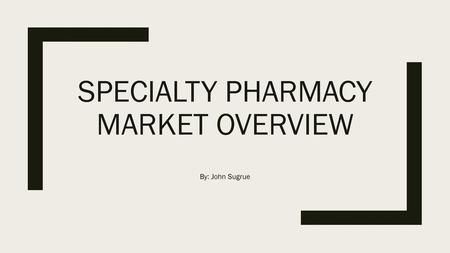 Specialty pharmacy Market overview