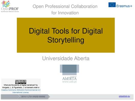 Digital Tools for Digital Storytelling