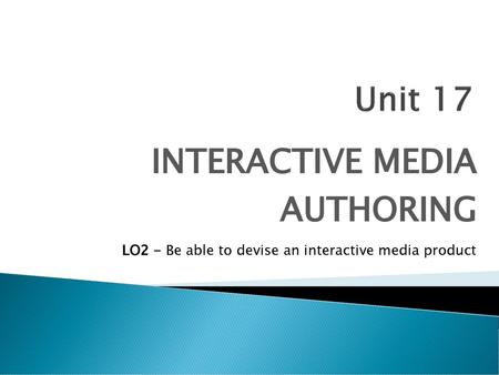 INTERACTIVE MEDIA AUTHORING