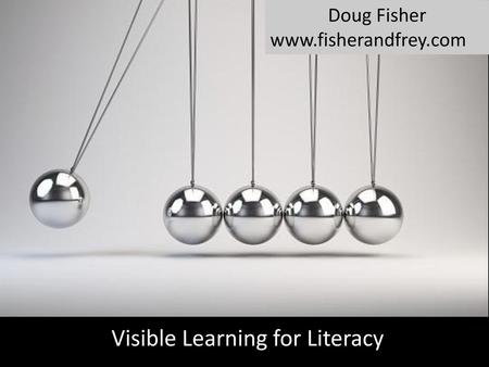 Visible Learning for Literacy