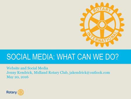 SOCIAL MEDIA: WHAT CAN WE DO?