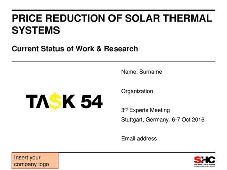 Price reduction of solar thermal systems