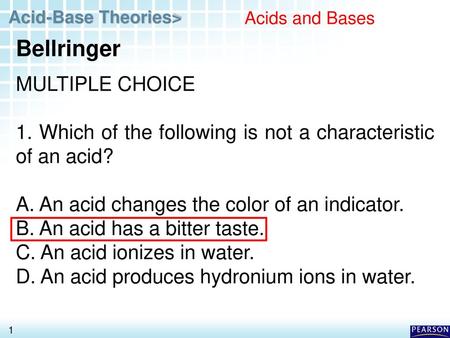 Bellringer MULTIPLE CHOICE