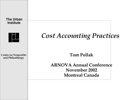 Cost Accounting Practices