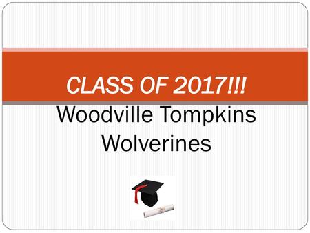 CLASS OF 2017!!! Woodville Tompkins Wolverines