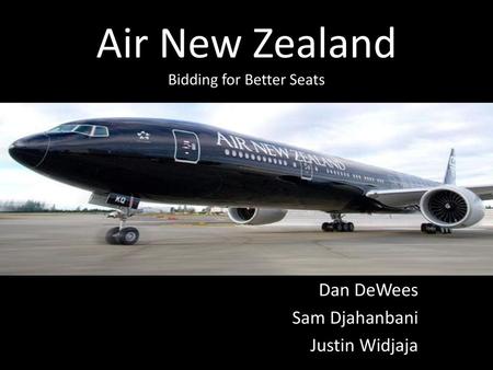 Air New Zealand Bidding for Better Seats