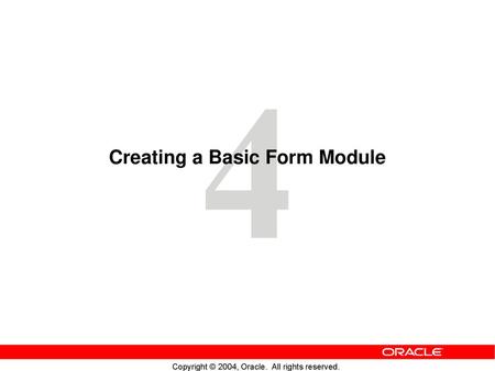 Creating a Basic Form Module