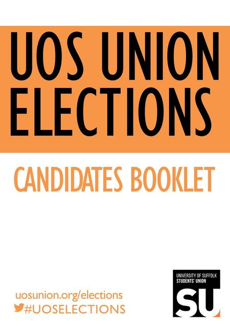 UOS UNION ELECTIONS CANDIDATES BOOKLET uosunion.org/elections