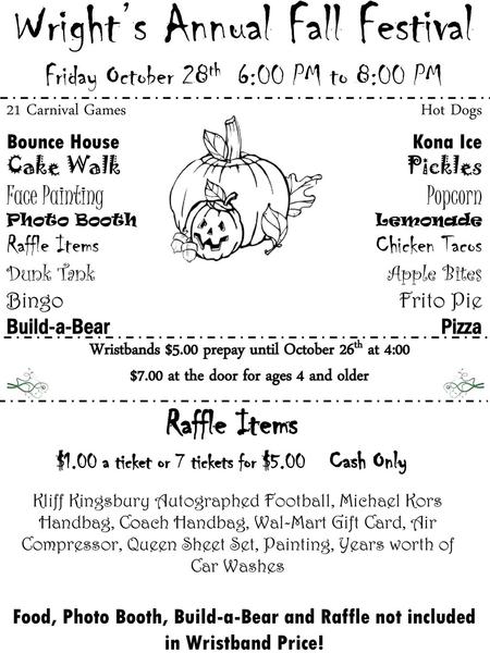 Wright’s Annual Fall Festival