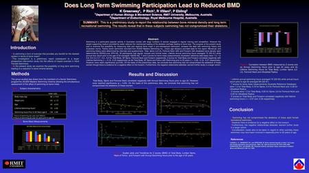 Does Long Term Swimming Participation Lead to Reduced BMD