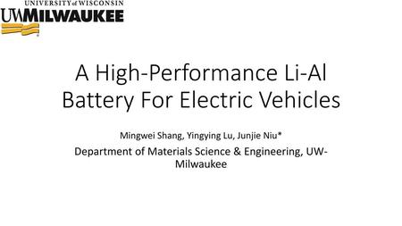 A High-Performance Li-Al Battery For Electric Vehicles