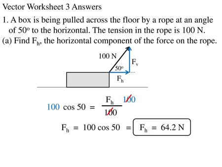 Vector Worksheet 3 Answers