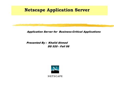 Netscape Application Server