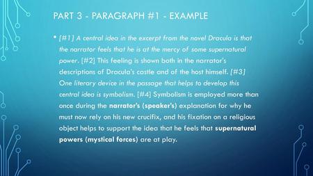 Part 3 - Paragraph #1 - Example