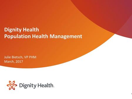 Dignity Health Population Health Management