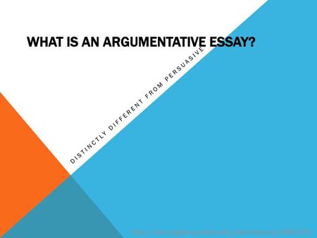 What is an argumentative essay?