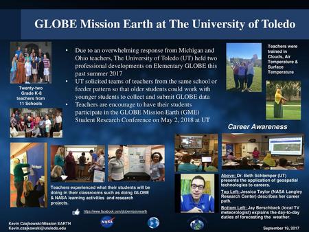 GLOBE Mission Earth at The University of Toledo