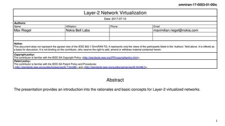 Layer-2 Network Virtualization