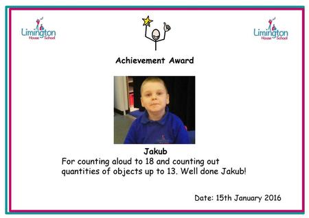 Achievement Award Jakub