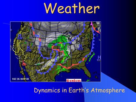 Dynamics in Earth’s Atmosphere