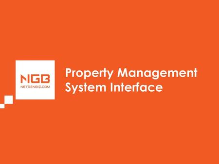 Property Management System Interface.