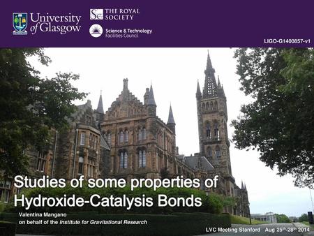 Studies of some properties of Hydroxide-Catalysis Bonds