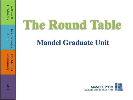 The Round Table Mandel Graduate Unit Fellows & Graduates