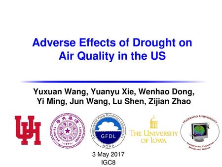 Adverse Effects of Drought on Air Quality in the US