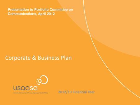 Corporate & Business Plan