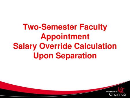 Determine Date of Separation