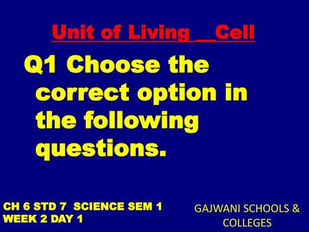 GAJWANI SCHOOLS & COLLEGES