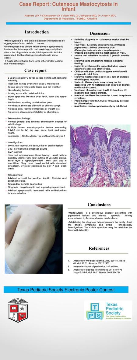 Case Report: Cutaneous Mastocytosis in Infant