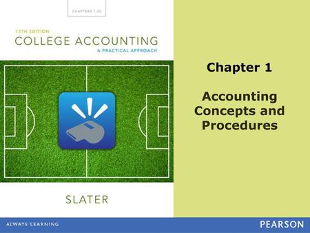 Chapter 1 Accounting Concepts and Procedures