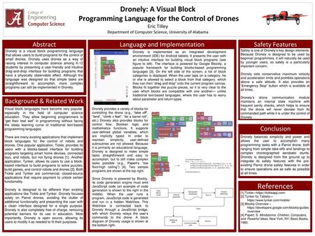 Dronely: A Visual Block Programming Language for the Control of Drones